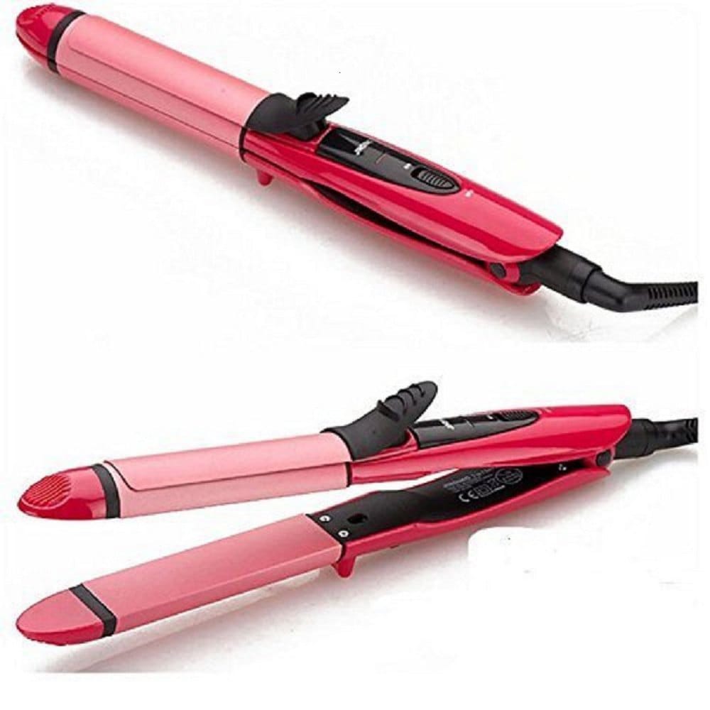 2-in-1 Hair Straightener & Curler
